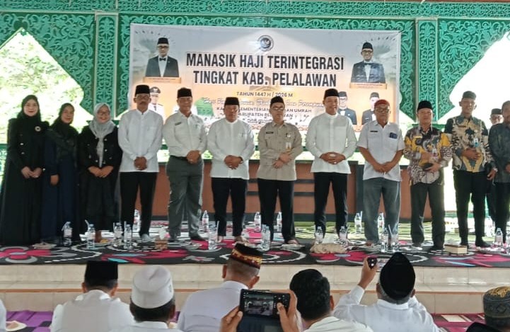Wabup Pelalawan, Husni Thamrin Resmi Buka Manasik Haji Tingkat Kabupaten Tahun 1447 H/2026 M