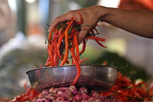 Harga cabai merah di Pekanbaru masih tinggi.(ilustrasi/int)