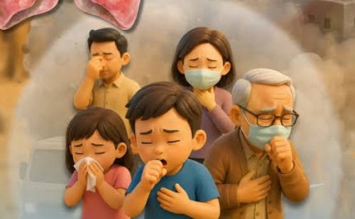 Ilustrasi warga Siak terjangkit ISPA akibat Karhutla (foto/int)