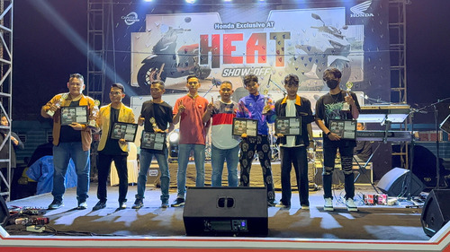 PT CDN menghadirkan event bertajuk Honda Exclusive AT HEAT Show-Off yang digelar di halaman JA Futsal Tembilahan. (Foto: Istimewa)