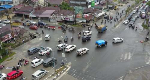 Flyover Garuda Sakti Simpang Panam Pekanbaru segera dibangun.(foto: mcr)