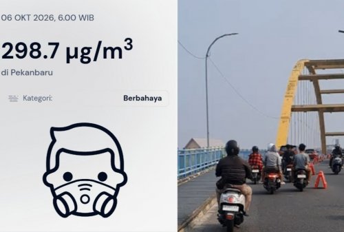 Ilustrasi asap makin pekat di Pekanbaru (foto/int)
