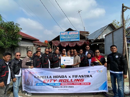PT CDN dan FIF Group aksi sosial di tiga panti asuhan Pekanbaru (foto/ist)
