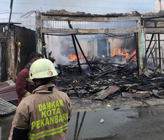 Damkar Pekanbaru catat ada 70 kebakaran terjadi sejak awal tahun.