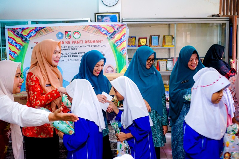 TP PKK dan DWP tebar kepedulian di lima panti asuhan, rayakan HUT ke-26 DWP (foto/ist)