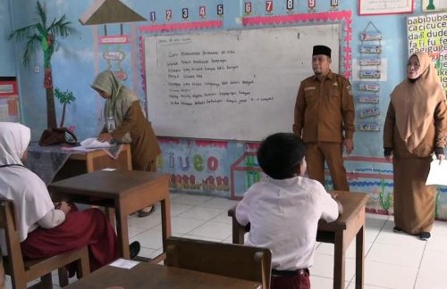 Siswa SD Rohil mulai jalani PSA 2026.(foto: afrizal/halloriau.com)