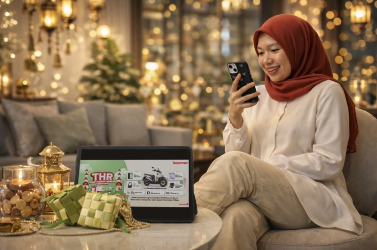 Telkomsel menghadirkan Program THR sebagai bentuk apresiasi kepada pelanggan setia dengan hadiah utama berupa satu unit motor New Honda Beat Streat (foto/ist)