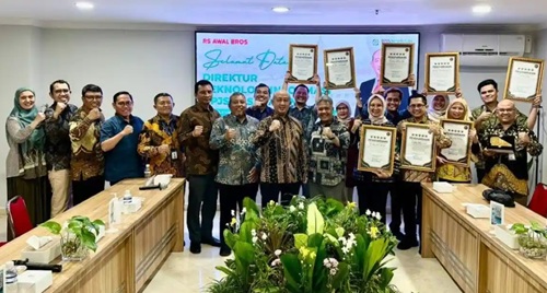 Transformasi digital berbuah manis, RS Awal Bros Grup jadi rumah sakit pertama di Sumatera raih penghargaan Bintang 5 BPJS Kesehatan (foto/ist)