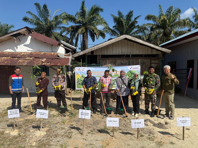 PHR berkolaborasi dengan masyarakat Minas Barat melakukan penanaman pohon bersama. PHR mendorong masyarakat tanam pohon satu rumah satu pohon di perkarangan rumah.