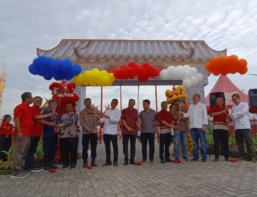 Seremonial lepas balon dalam pembukaan HUT KTB ke-4 tahun, Kamis (17/7/2025).