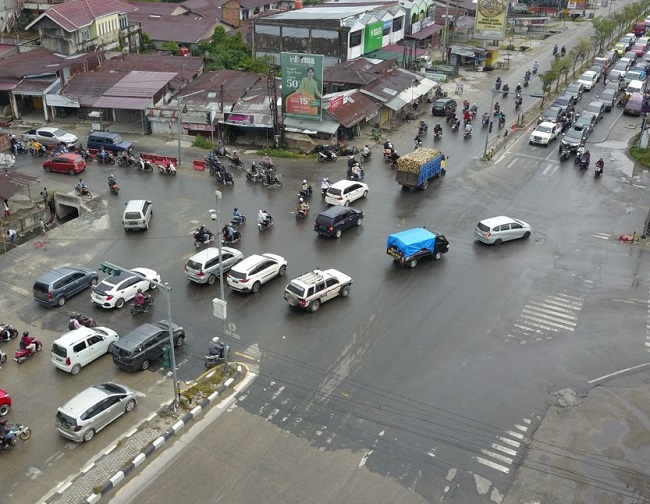Simpang Soebrantas-Garuda Sakti atau Simpang Panam, Kota Pekanbaru.