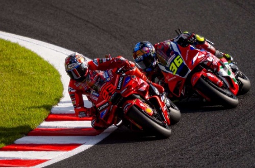 Francesco Bagnaia juara MotoGP Jepang 2025, Marquez kunci gelar juara dunia.(foto: int)