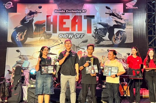 Semarak Honda Heat Show-Off 2025 di Suzuya Plaza Bagan Batu.(foto: istimewa)