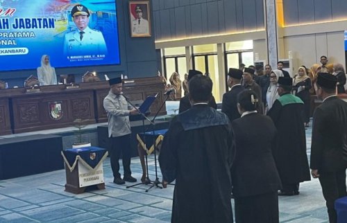 Walikota Agung Nugroho rotasi pejabat Pemko Pekanbaru hari ini (foto/ckplah)
