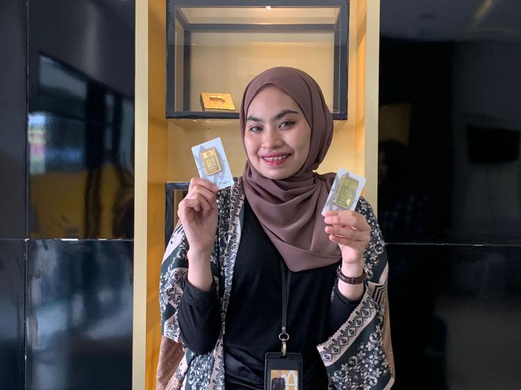 Harga emas Logam Mulia Antam di Pekanbaru melonjak (foto/riki)