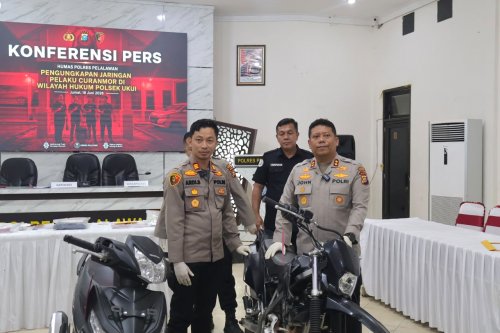 Spesialis Curanmor dibekuk Polsek Ukui (foto/Andy)