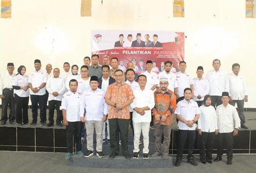 Pelantikan DPW Pasukan 08 Indragiri Hilir, Riau (foto/Andri)