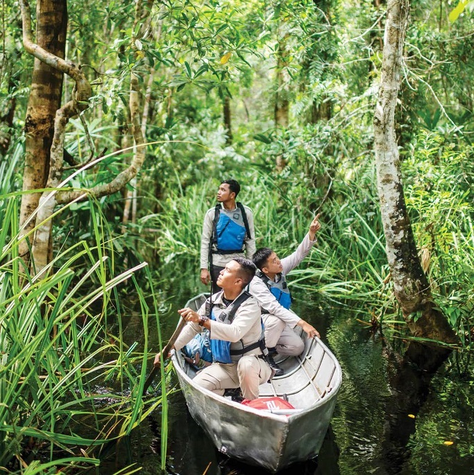 APRIL Group aktif menjaga hutan di Riau. (Foto: Andi Indrayanto)