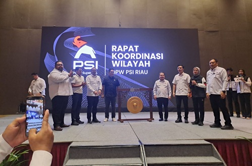 Rakorwil DPW Partai Solidaritas Indonesia (PSI) Riau di Pekanbaru dihadiri ratusan pengurus dan kader (foto/Tata) 
