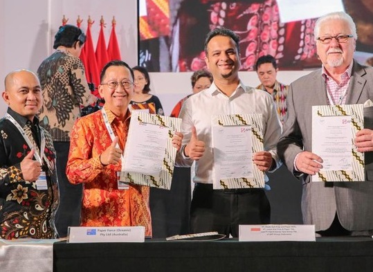 Penndatanganan kesepakatan. (Foto: Dok APP Group)