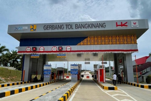 Tol Bangkinang terkena pembatasan saat libur Nataru 2026.(foto: int)