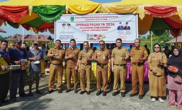 Disperindagsar Rohil gelar operasi pasar murah jelang Ramadan (foto/afrizal)