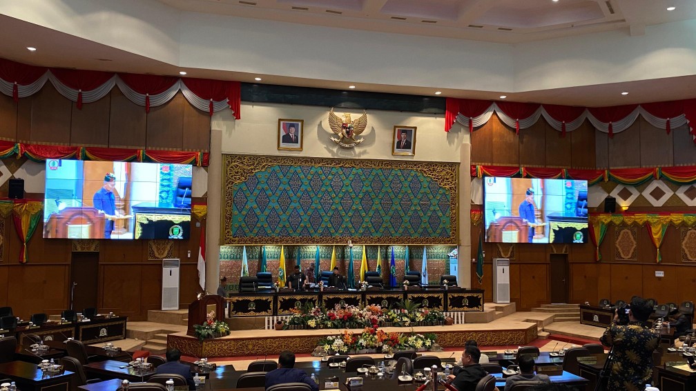 DPRD Riau gelar paripurna, laporkan hasil reses Mei-Agustus 2025 (foto/Fitri)