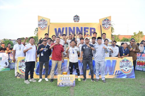 Bupati Rohil Cup Rayon I menjadi ajang silaturahmi dan lahirkan bibit sepak bola potensial (foto/Afrizal)