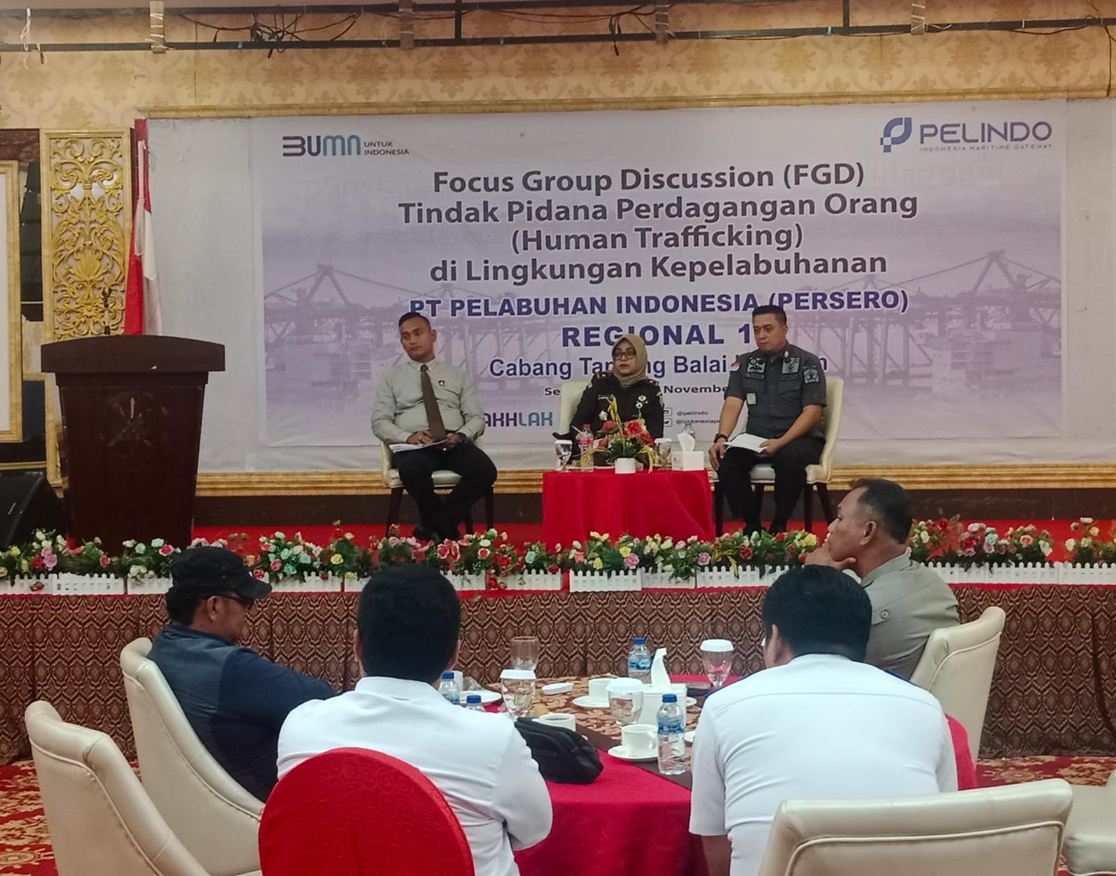 Pelindo Regional 1 Cabang Tanjung Balai Karimun gelar FGD terkait kasus TPPO di Selatpanjang