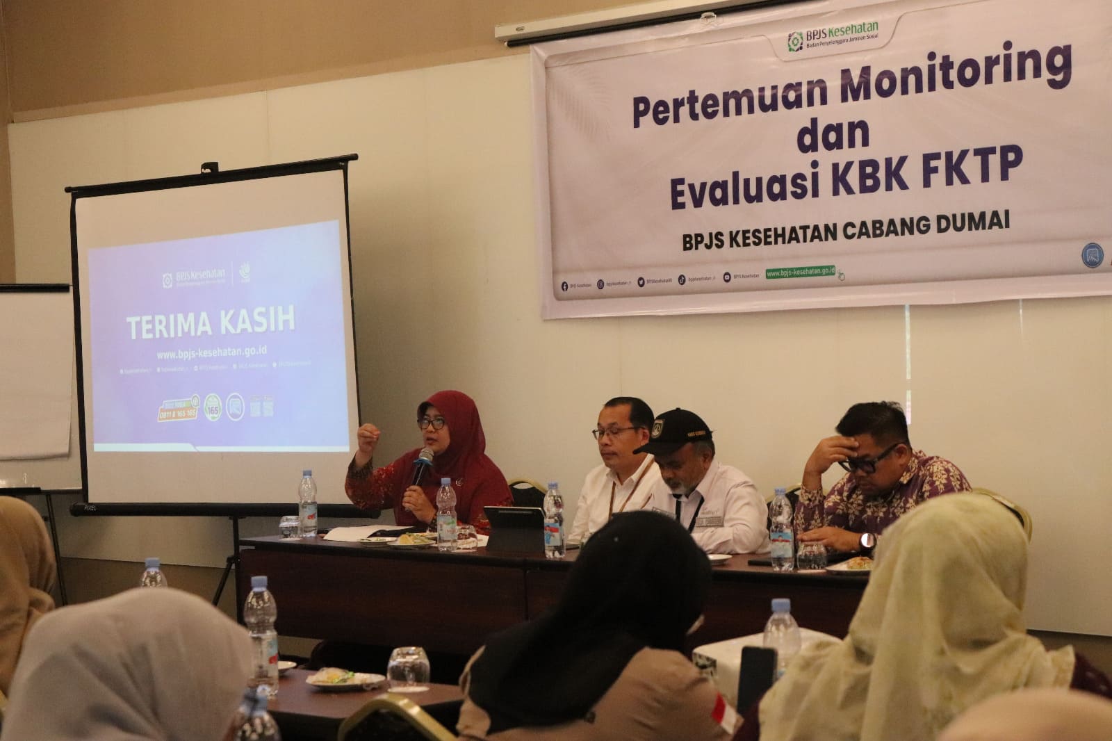 BPJS Kesehatan Cabang Dumai menggelar monitoring dan evaluasi KBK FKTP (foto/bambang)
