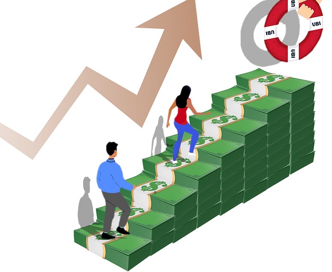 Menerapkan pendapatan dasar universal di Australia dapat menjadi salah satu cara untuk mengatasi kesenjangan kekayaan yang semakin melebar di masyarakat. Ilustrasi oleh Michael Joiner, 360info CC BY 4.0