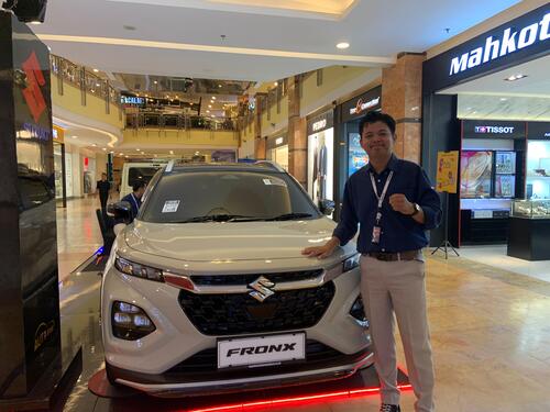 Suzuki Fronx debut di Mall SKA Pekanbaru. (Foto: Meri Yindani)