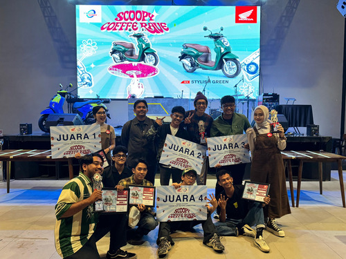 Capella Honda menggelar event Scoopy Coffee Rave di Pekanbaru. (Foto: Istimewa)