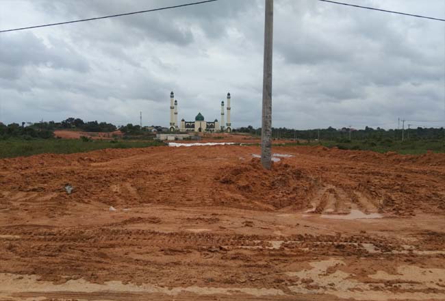 Proyek luncuran PUPR Pelalawan di tahun 2021.