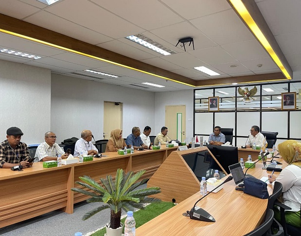 SKK Migas Perwakilan Sumbagut menerima kunjungan pengurus PWI Provinsi Riau di Kantor Perwakilan SKK Migas Sumbagut, Pekanbaru, Selasa (13/1/2026).