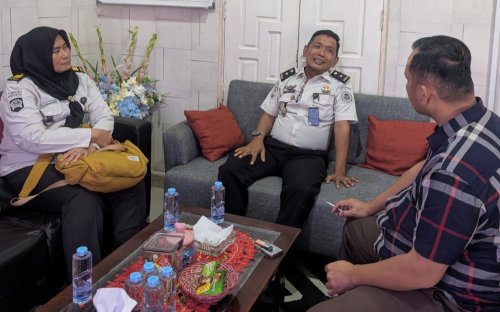 Lapas Bagansiapiapi dan Kejari Rohil bahas percepatan eksekusi putusan.(foto: afrizal/halloriau.com)