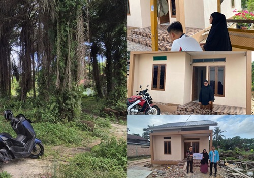 Di usia senja, Ida Elisma akhirnya memiliki rumah impian berkat CSR BRK Syariah (foto/ist)