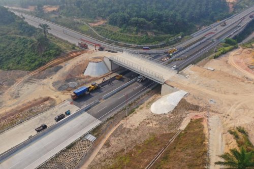 Ada pembangunan overpass, akses masuk Tol Pekanbaru-Dumai dialihkan ke bypass (foto/ist)