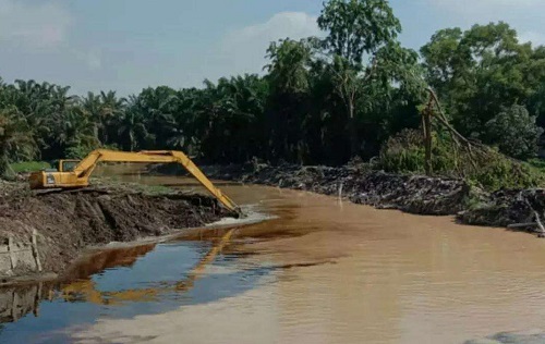 Normalisasi sungai untuk antisipasi banjir.(ilustrasi/int)