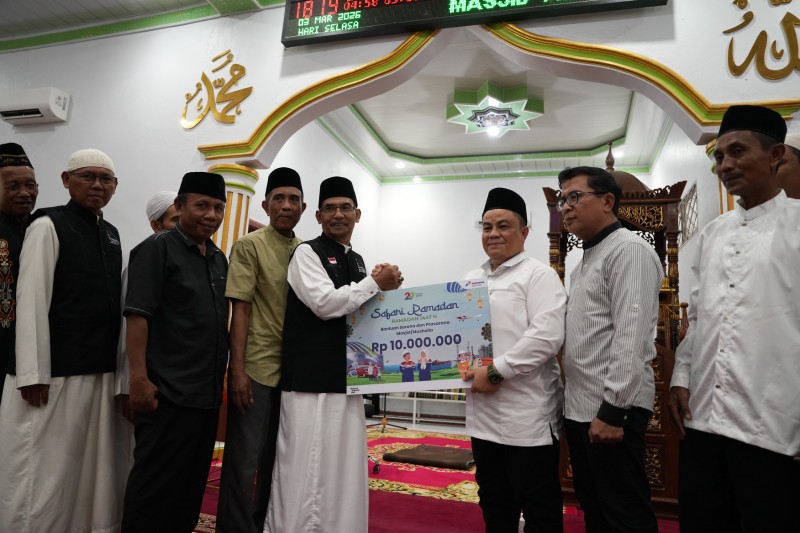 Kilang Dumai pererat sinergi bersama masyarakat lewat Safari Ramadan 2026, mulai dari 2 Masjid di Tanjung Palas (foto/ist)