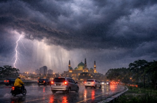 Prakiraan cuaca di Riau hari ini.(ilustrasi/int)