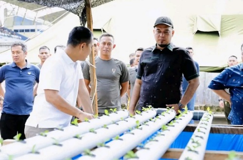 Danyon Mayor Inf Eko Sugiarto menjadi tuan rumah, dengan lokasi pertemuan di Marshalling Area Yonif TP 850/Sc.(foto: andri/halloriau.com)
