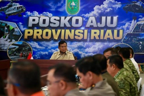 Presiden Prabowo Subianto ke Riau tinjau karhutla.(foto: int)