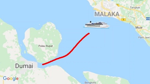Roro Dumai-Malaka.(ilustrasi/int)