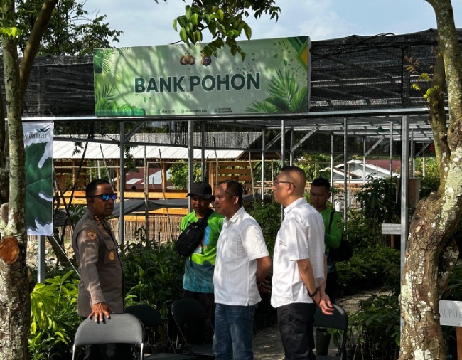 Bank pohon Polda Riau. Foto Ist