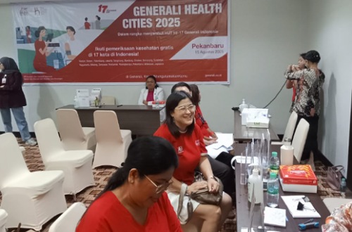 Kegiatan Generali Health Cities di Pekanbaru.(foto: barkah/halloriau.com)