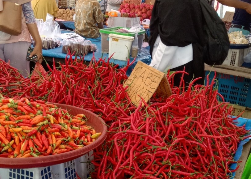 Besok Pemprov Riau gelar operasi pasar murah, harga cabai mulai Rp69 ribu per kilogram (foto/Yuni)