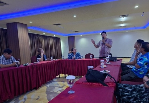 Rapat persiapan baksos donor darah. (Foto: Metro Riau)