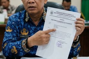 Ilustrasi surat palsu catut nama BKPP Bengkalis (foto/int)