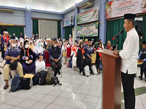 440 jamaah haji asal Kabupaten Kampar telah tiba dengan selamat di Indonesia. (Foto: Media Center Riau)